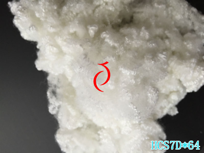 Hollow Siliconized Polyester Fiber, Virgin Regenerated Grade in 7D